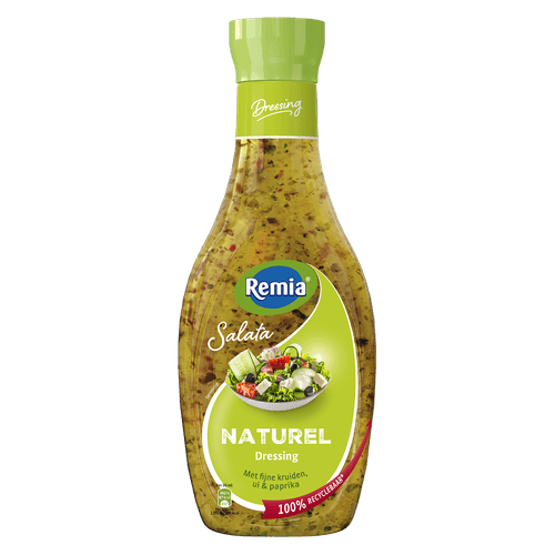 Foto van Remia Dressing salata naturel op witte achtergrond