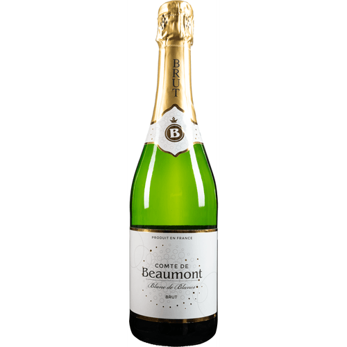 Foto van Comte de Beaumont Brut op witte achtergrond