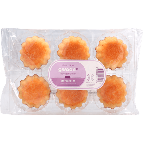 Foto van G'woon Stercakejes roomboter op witte achtergrond