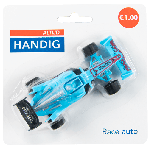 Foto van Altijd handig Race auto op witte achtergrond