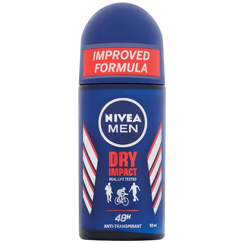 Foto van Nivea Deodorant men dry impact op witte achtergrond