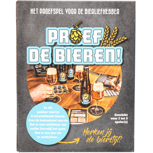 Foto van Proef de bieren 6x 33 cl. op witte achtergrond