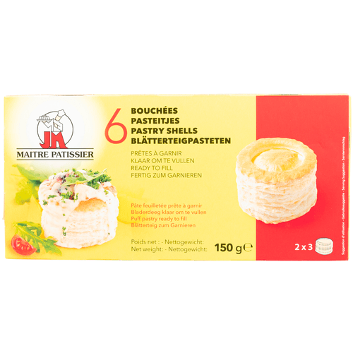 Foto van MAITRA PATISSIER Pasteibakjes 6 st. op witte achtergrond