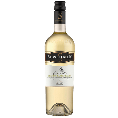 Foto van Stoney Creek Chardonnay semillon op witte achtergrond