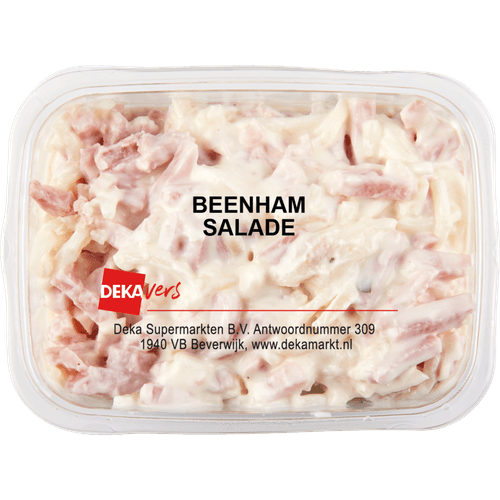 Foto van DekaVers Salade beenham op witte achtergrond