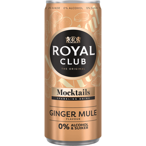 Foto van Royal Club Ginger mule 0% op witte achtergrond