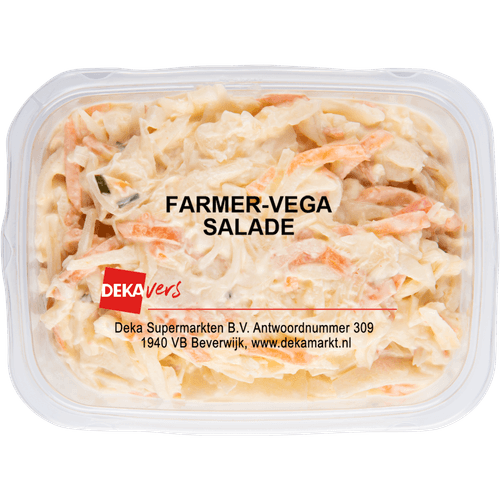 Foto van DekaVers Salade farmer vega op witte achtergrond