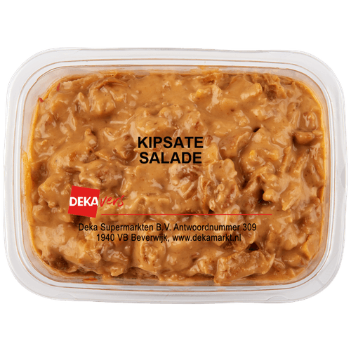 Foto van DekaVers Salade kipsate op witte achtergrond