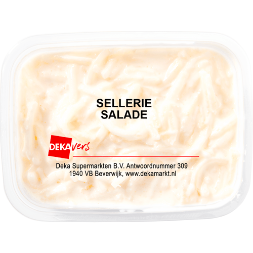 Foto van DekaVers Salade sellerie op witte achtergrond