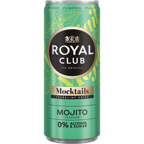 Foto van Royal Club Mojito 0% op witte achtergrond