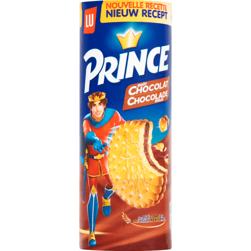 Foto van Lu Prince fourre chocolade op witte achtergrond