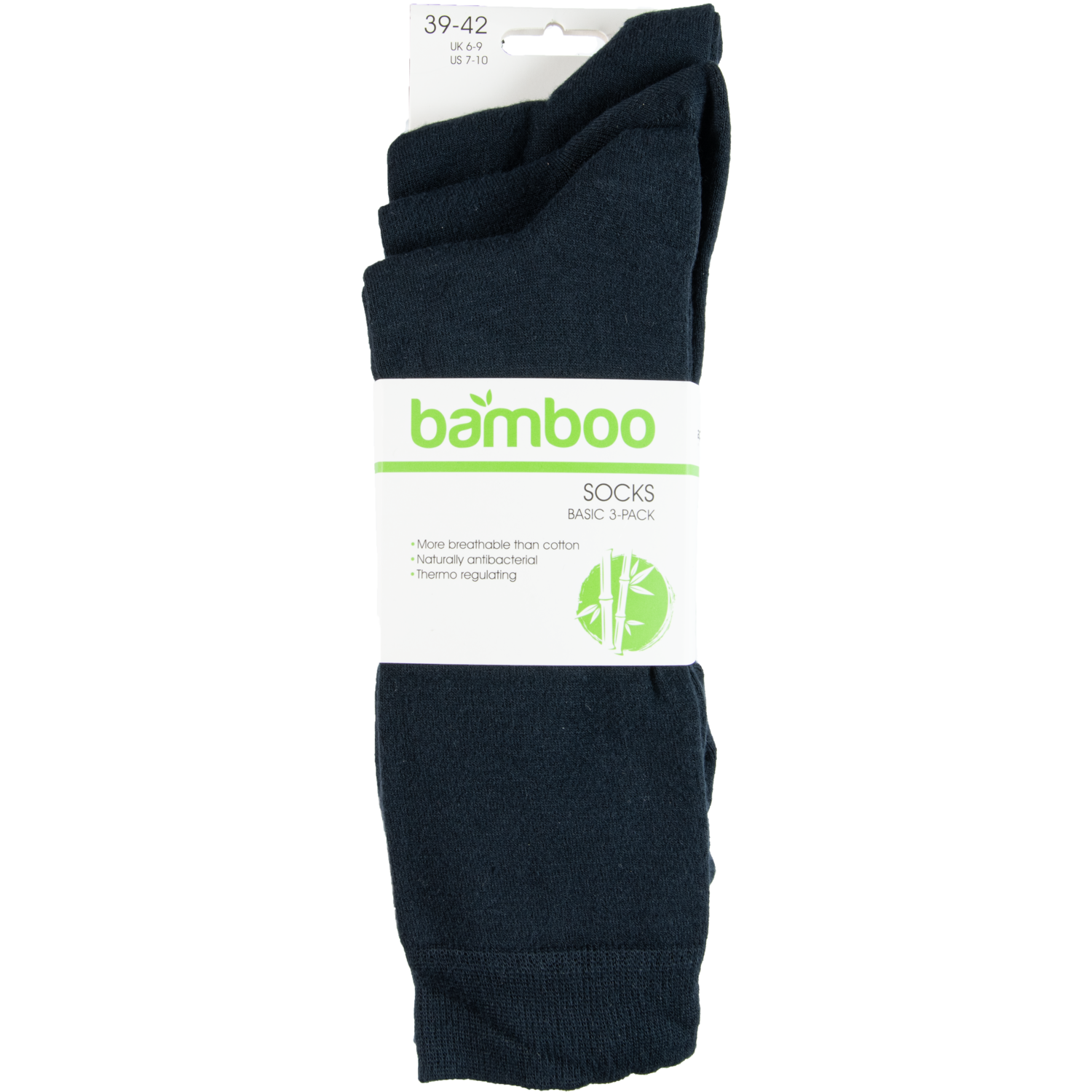 Non food Bamboe herensokken 3-pack navy 39/42