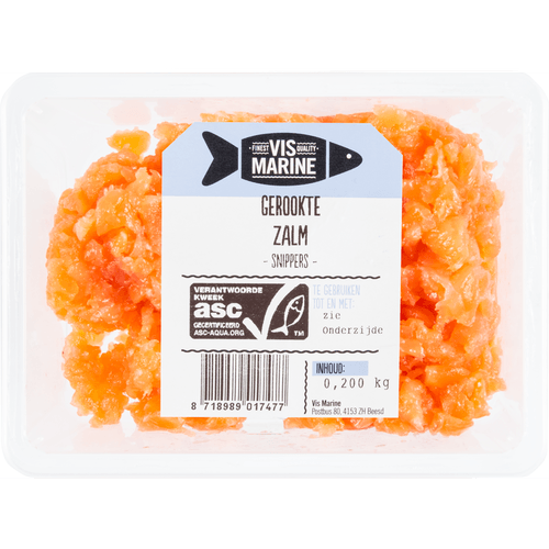 Foto van Vis Marine Zalmsnippers op witte achtergrond