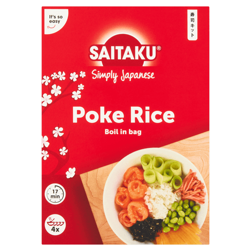 Foto van Saitaku Poke rice 4 st. op witte achtergrond