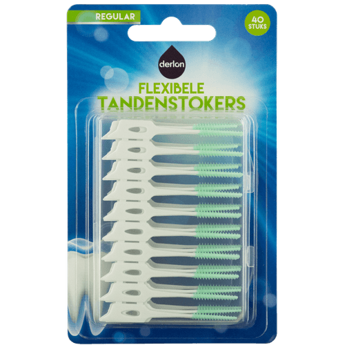 Foto van Derlon Tandenstokers flexibel op witte achtergrond