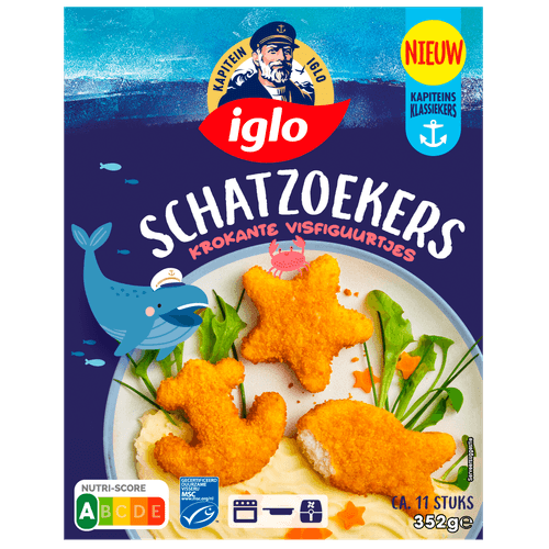 Foto van Iglo Kapiteins klassiekers schatzoekers 11 st. op witte achtergrond