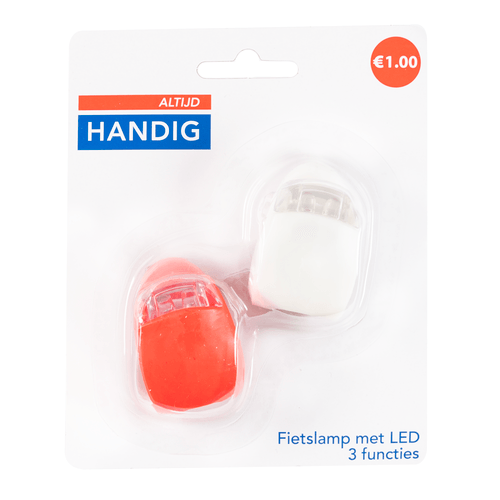 Foto van Altijd handig Fietsenlampen led op witte achtergrond