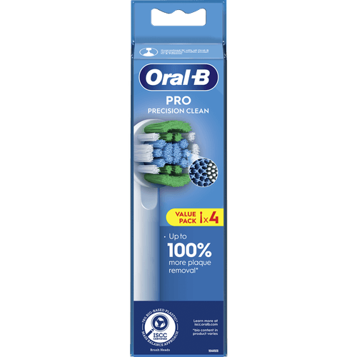 Foto van Oral-B Opzetborstels precision clean 4 stuks op witte achtergrond