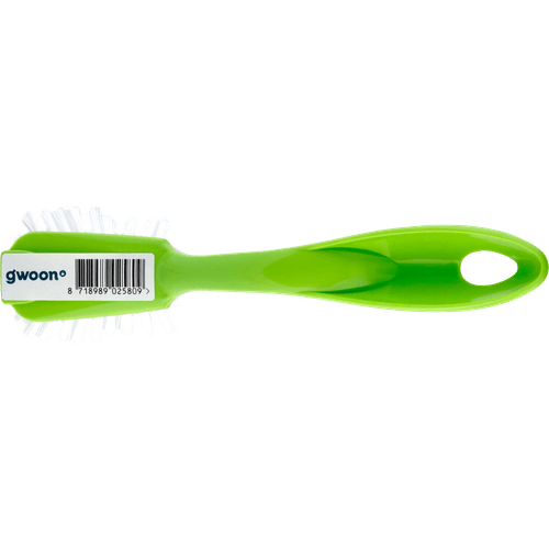 Foto van G'woon Afwasborstel plastic op witte achtergrond