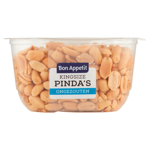 Foto van Bon Appetit Kingsize pindas ongezouten op witte achtergrond