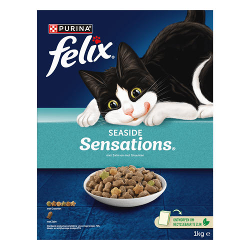 Foto van Felix Kattenvoer sensations vis op witte achtergrond