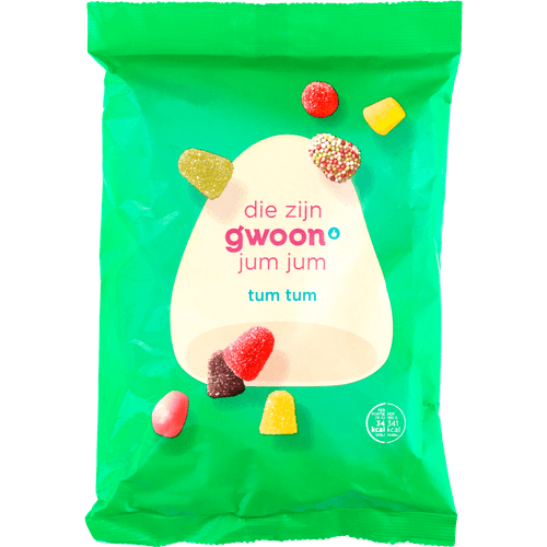 Foto van G'woon Tum tum op witte achtergrond