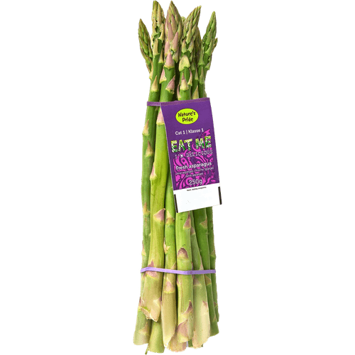 Foto van Eat Me Groene asperges bosje op witte achtergrond