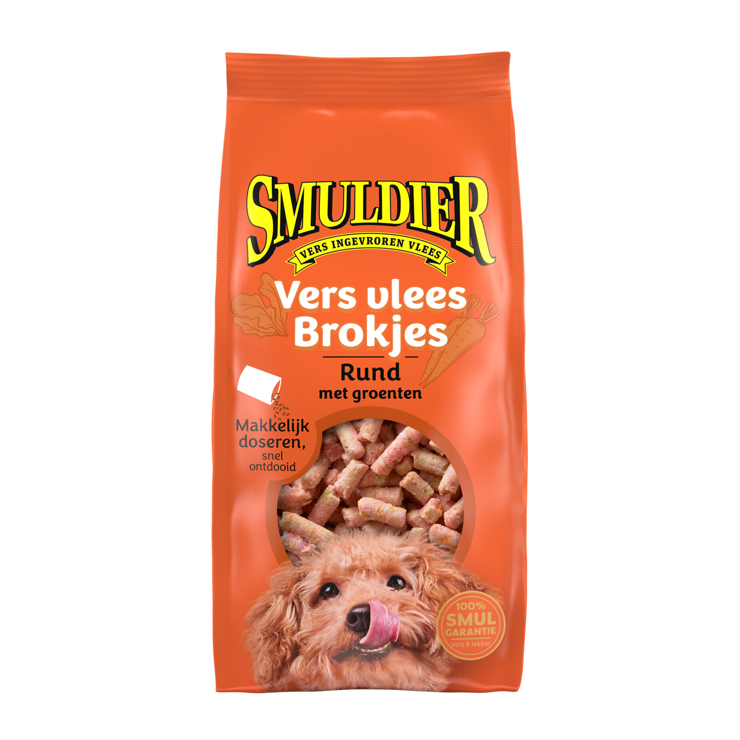 Smuldier Vers vlees brokjes rund met groente