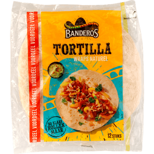 Foto van Banderos Tortilla wraps 12 st. op witte achtergrond
