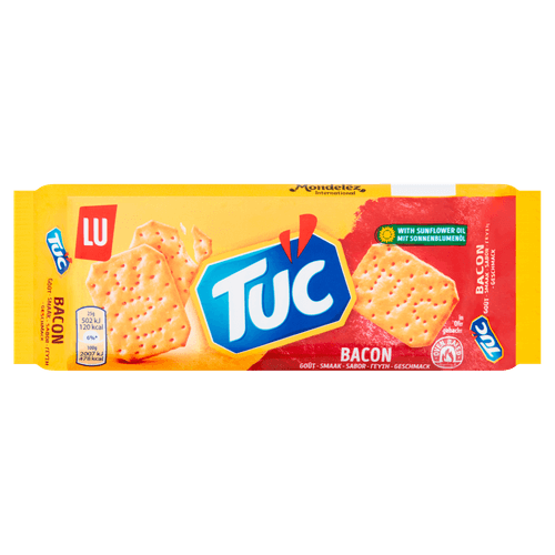 Foto van Lu Tuc bacon op witte achtergrond