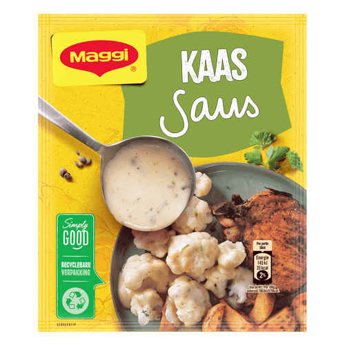 Foto van Maggi Kaassaus op witte achtergrond