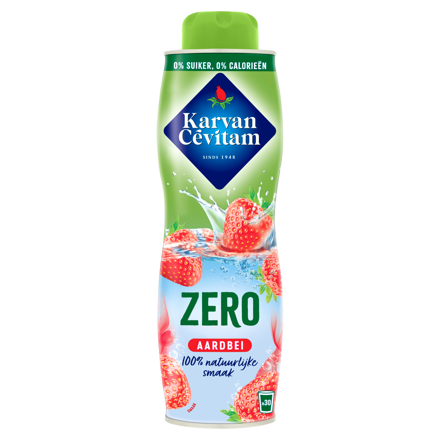 Karvan Cevitam Limonadesiroop aardbei 0%