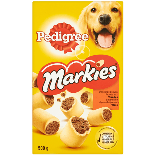 Foto van Pedigree Hondensnacks markies original op witte achtergrond