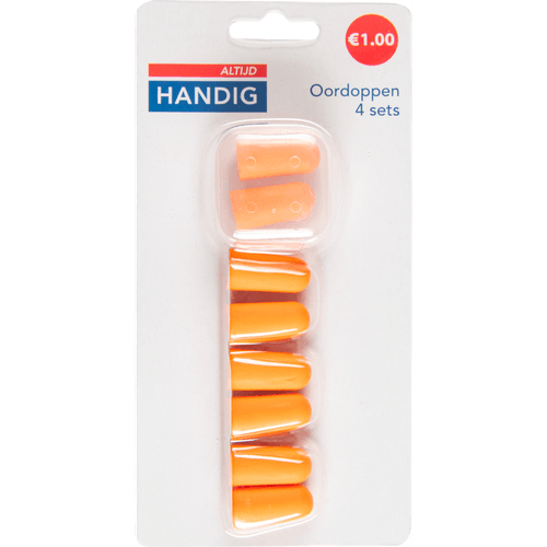 Foto van Altijd handig Oordoppen op witte achtergrond