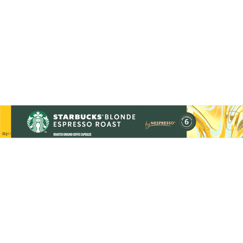 Foto van Starbucks Koffiecups blonde espresso roast blond op witte achtergrond
