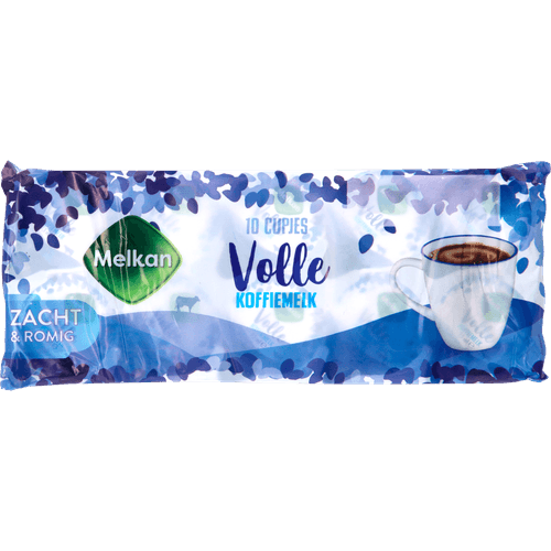Foto van Melkan Koffiemelkcups vol 10 pack op witte achtergrond