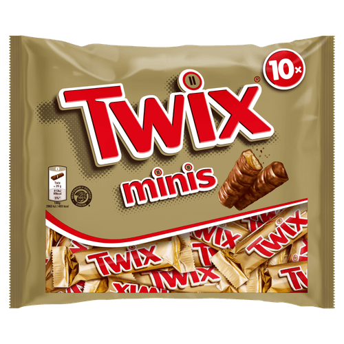 Foto van Twix Mini op witte achtergrond