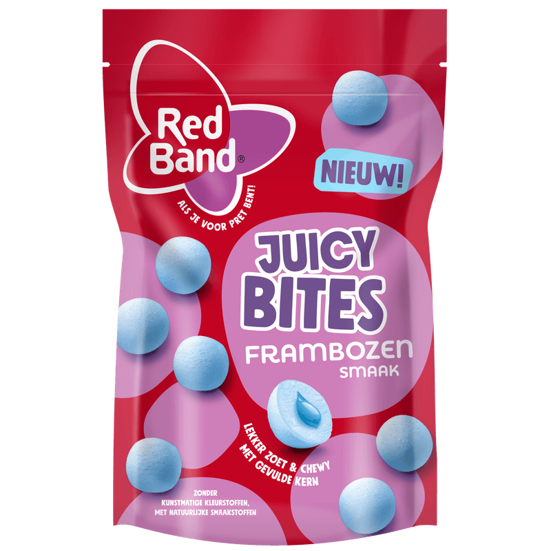 Red Band Juicy bites frambozensmaak