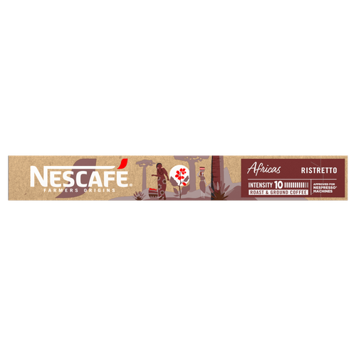 Foto van Nescafé Farmers origins africa ristretto op witte achtergrond