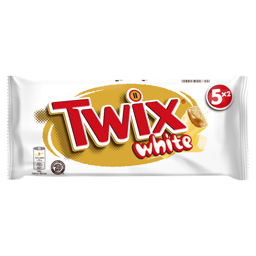 Foto van Twix White 5 stuks op witte achtergrond