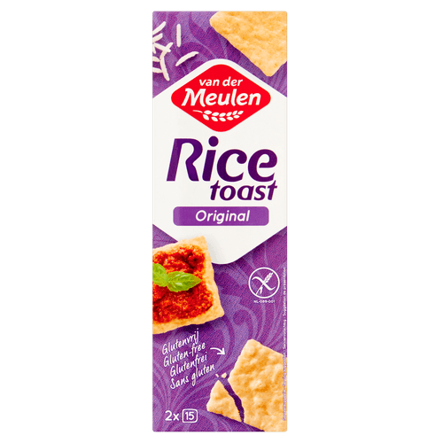 Foto van Van Der Meulen Rice toast original op witte achtergrond