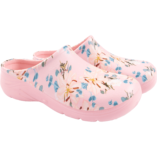 Foto van Tuinklompen assorti op witte achtergrond