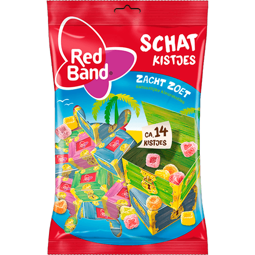 Foto van Red Band Schatkistjes op witte achtergrond