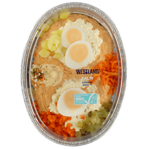 Foto van Westland Zalmschotel op witte achtergrond