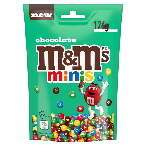Foto van M&M's Mini op witte achtergrond