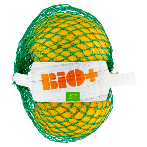 Foto van Bio+ Biologische citroenen verpakt per 2 op witte achtergrond