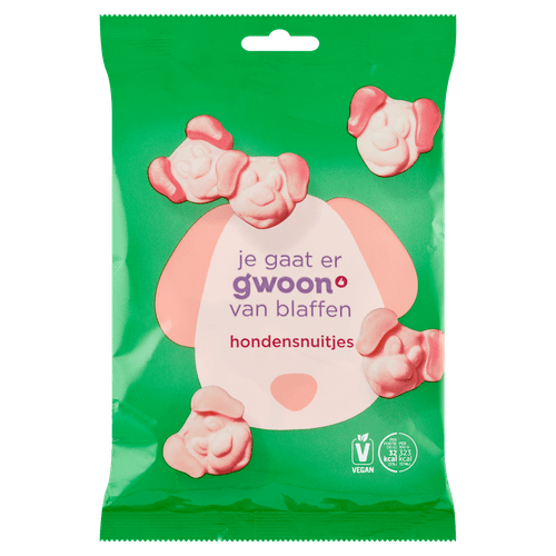 Foto van G'woon Hondensnuitjes op witte achtergrond