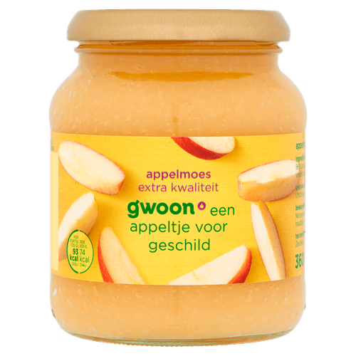Foto van G'woon Appelmoes extra kwaliteit op witte achtergrond