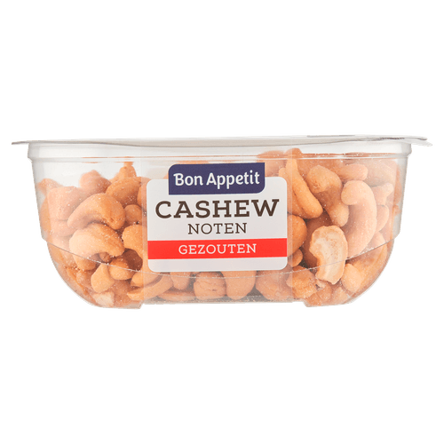 Foto van Bon Appetit Cashewnoten gezouten op witte achtergrond