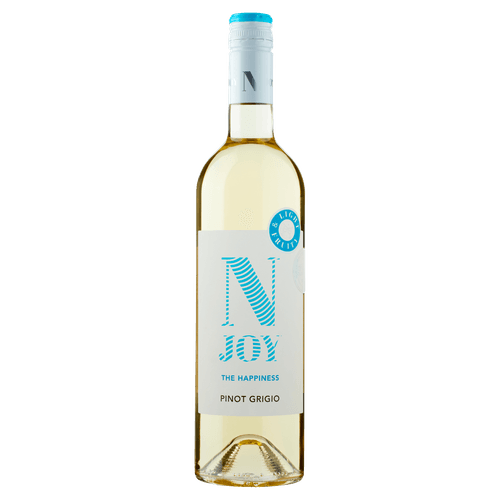 Foto van Njoy Pinot grigio op witte achtergrond